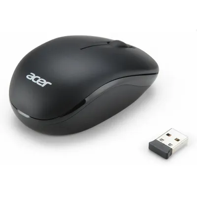 Optical Mouse Wireless Nano USB Dongle Matt-Black - Már LC.MCE0A.028 fotó