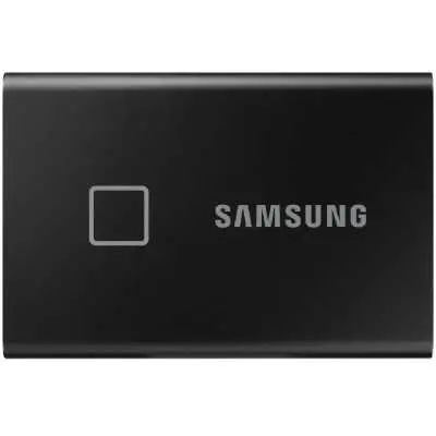 1TB külső SSD USB3.2 Samsung fekete ujjlenyomatolvasós T7 Touch MU-PC1T0K_WW fotó