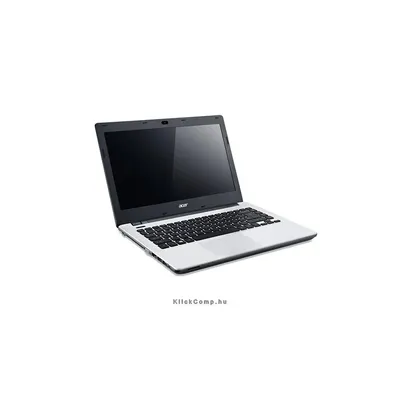 AcerE5-471-39VH 14.0&#34; laptop HD LED LCD, Intel&reg; Core&trade; i3-4030U, 4, 500GB HDD   5400, UMA, Boot-up Linux, Fehér NX.MN6EU.001 fotó