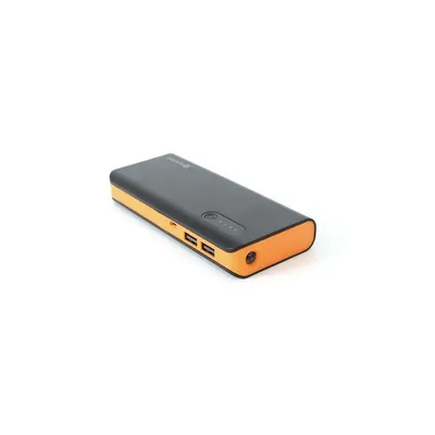 PLATINET Power Bank hordozható töltő 8000mAh + micro USB Kábel + zseblámpa fekete/narancs PMPB80BO fotó
