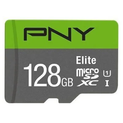 128GB Memória-kártya PNY microSDXC Class10 adapterrel P-SDU128V11100EL-GE fotó