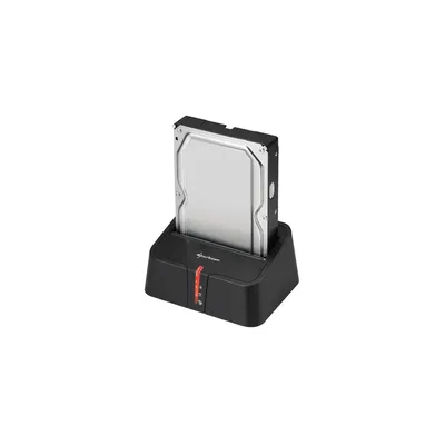 HDD Dokkoló QuickPort XT fekete; 2,5&#34;-3,5&#34; SataHDD; USB-eSata csatlakozó; SHARKOON-40449510110 fotó