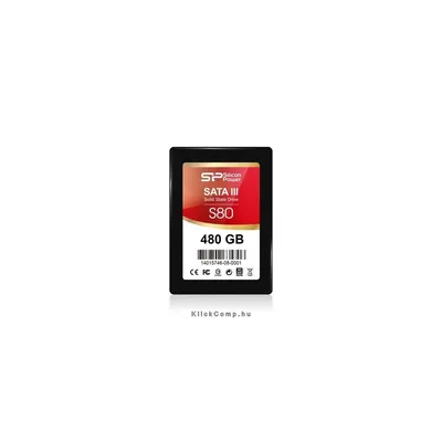 480GB SSD 2,5&#34; Silicon Power S80 Black for GAMING SP480GBSS3S80S25 fotó