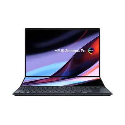 Asus ZenBook laptop 14,5&#34; WQ+ i9-12900H 32GB 1TB RTX3050Ti W11 fekete Asus ZenBook Pro Duo 14 UX8402ZE-M3022W fotó