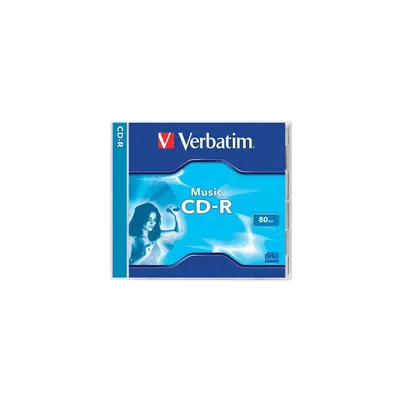 CD-R lemez, 700MB, 80min, 16x, normál tok, VERBATIM &#34;Live VERBATIM-43365 fotó