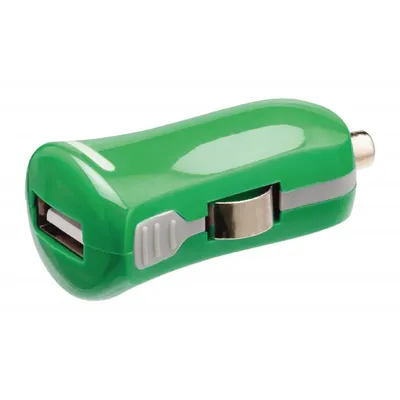 USB autós töltő: 2,1 A, USB A aljzat – 12 V-os szivargyújtó-csatlakozó, zöld VLMP11950G fotó