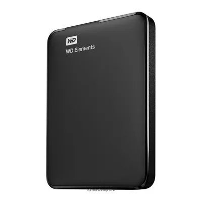 500GB Külső HDD 2,5&#34; USB3.0 Western Digital Elements Portable Fekete WDBUZG5000ABK-EESN fotó