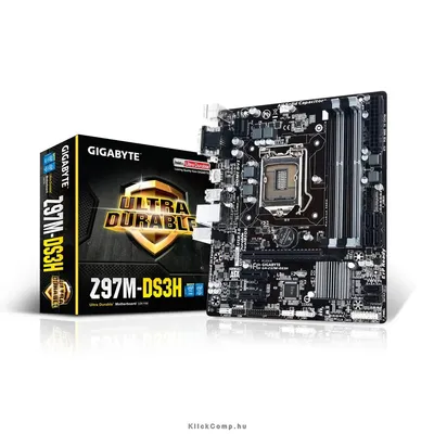 Intel Z97 LGA1150 mATX alaplap Z97M-DS3H fotó