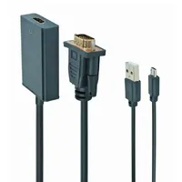 kábel VGA to HDMI adapter cable 0,15m Black Gembird A-VGA-HDMI-01 Technikai adatok