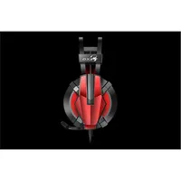 Fejhallgató USB Genius HS-G710V fekete-piros gamer mikrofonos headset illusztráció, fotó 4