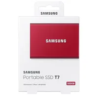 2TB külső SSD USB3.2 Samsung T7 piros illusztráció, fotó 5