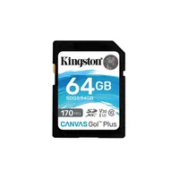 Memória-kártya 64GB SD (SDXC Class 10 UHS-I U3) Kingston Canvas Go Plus SDG3/64 illusztráció, fotó 1