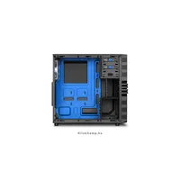Számítógépház ATX mATX mITX 2x120mm LED 2xUSB3.0 I/O SHARKOON VG4-W Blue fekete illusztráció, fotó 3