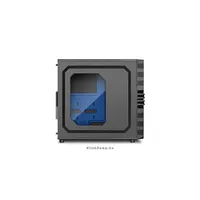 Számítógépház ATX mATX mITX 2x120mm LED 2xUSB3.0 I/O SHARKOON VG4-W Blue fekete illusztráció, fotó 4