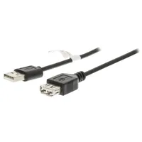USB hosszabbító-kábel 2m USB2.0 A-A apa/anya, duplán árnyékolt - Már nem forgal illusztráció, fotó 2