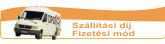 Aj�nd�k ingyenes kisz�ll�t�s 120e Ft feletti v�s�rl�s eset�n! 50e Ft alatti v�s�rl�s eset�n a sz�ll�t�si k�lts�g 1300.- Ft + 500.- Ft ut�nv�t d�j, 50e �s 120e Ft k�z�tt 1500.- Ft + 1200.- Ft ut�nv�t d�j