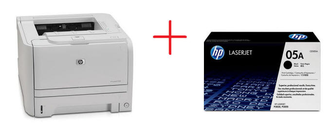 HP LaserJet P2035 (bontott) + 05A gyári toner