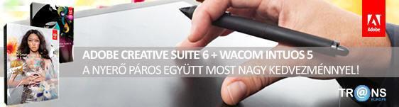 Adobe Creative Suite 6 + Wacom Intous 5 vagy Samsung monitor