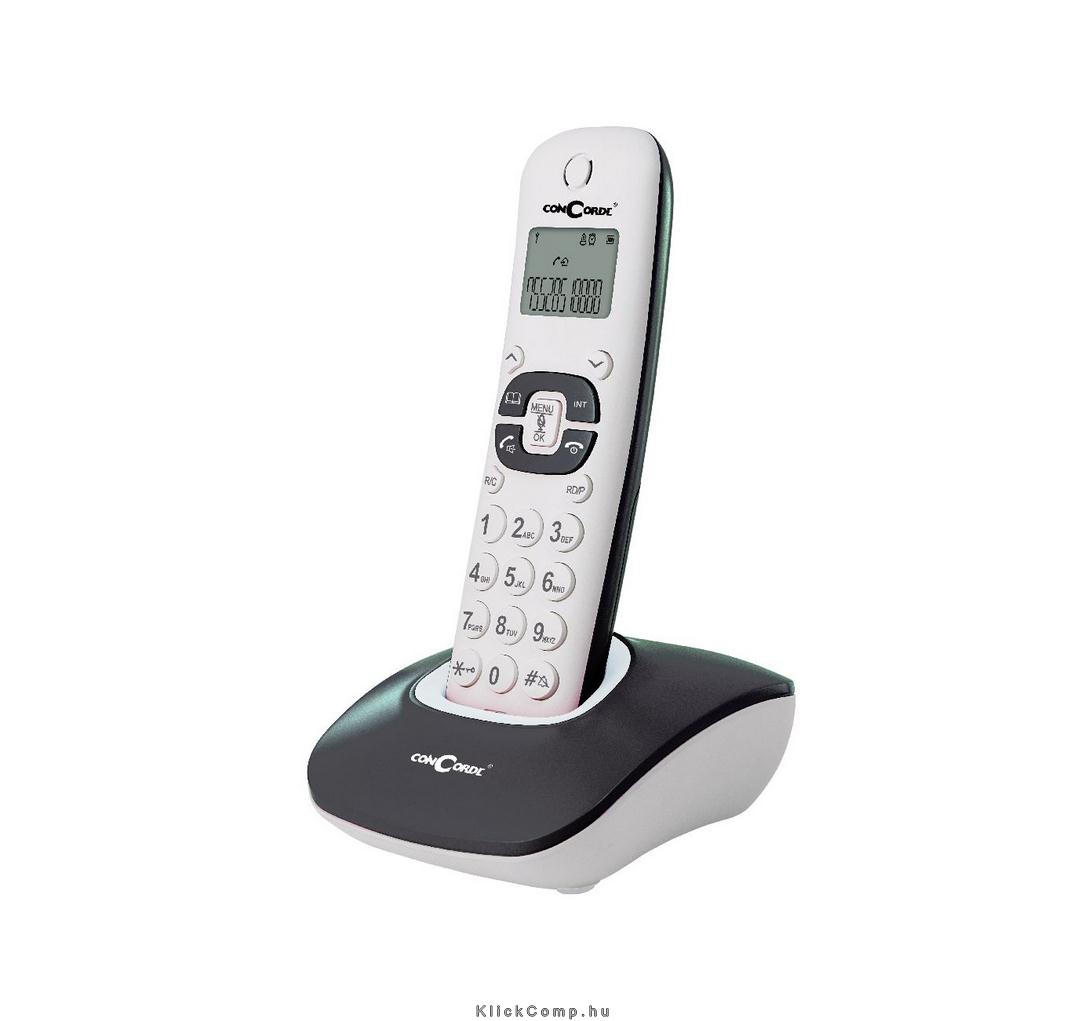 1130 DECT fekete-fehér vezeték nélküli telefon fotó, illusztráció : 01-01-1131