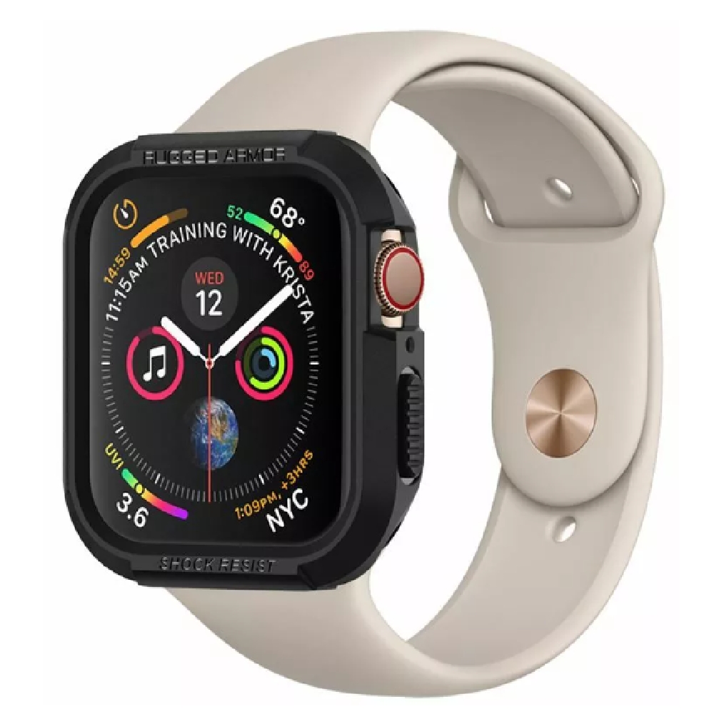 Okosóra Tok Spigen Rugged Armor Apple Watch SE 44mm - Már nem forgalmazott term fotó, illusztráció : 062CS24469