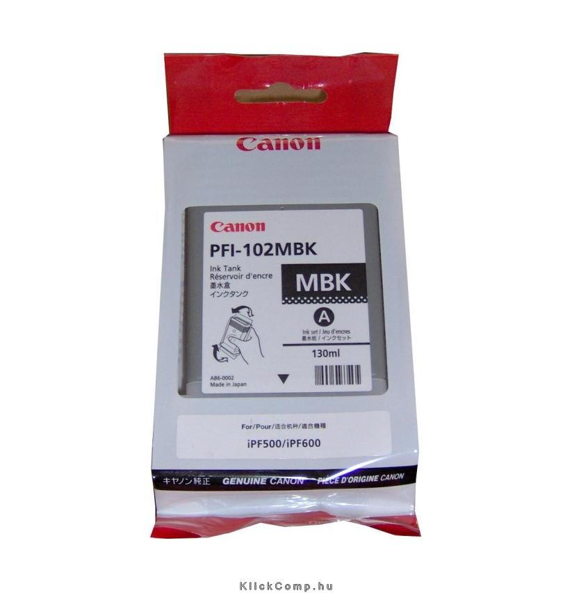 Canon PFI-102MBk matt fekete tintapatron fotó, illusztráció : 0894B001AA