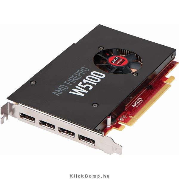 VGA AMD FirePro W5100 4GB GDDR5 4-DP PCIe 3.0 videokártya fotó, illusztráció : 100-505974