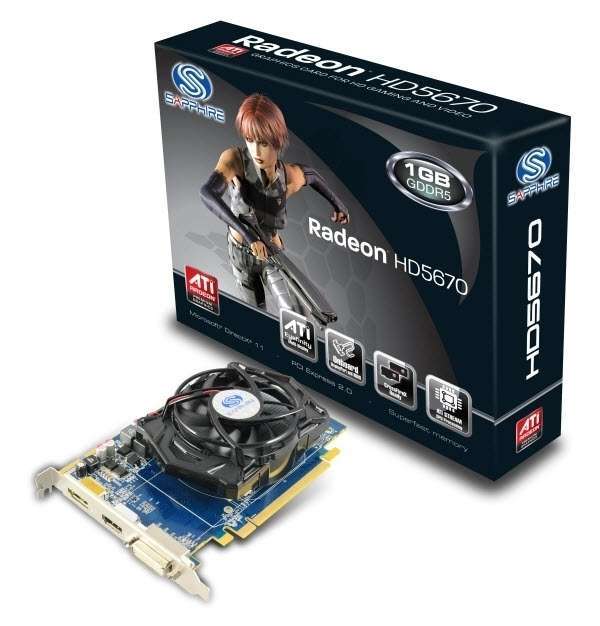 PCI-E Ati HD5670 1024MB DDR5, 128bit, 775/3800Mhz, DX11, DVI, HDMI, DP, Dual Sl fotó, illusztráció : 111683020G