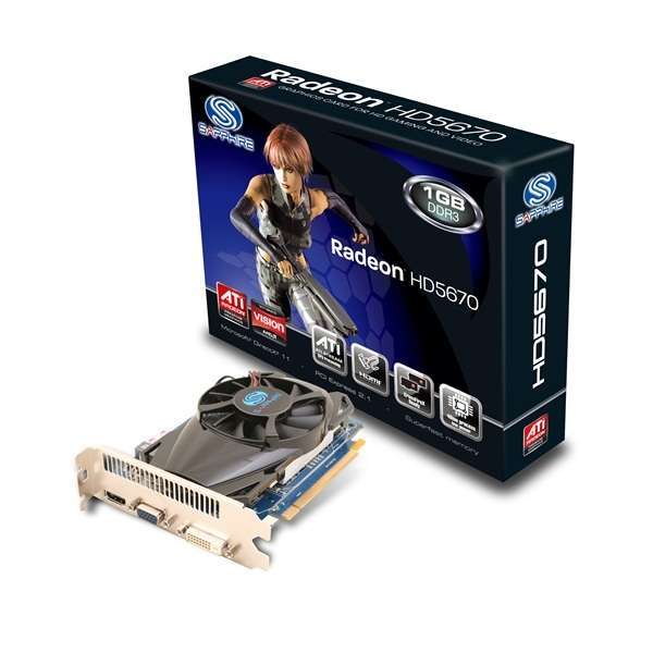 HD/5670/1GB/GDDR5/PCI-E/HDMI/DVI-I/VGA/Lite AMD GDDR5 1GB 128bit PCIe videokárt fotó, illusztráció : 11168-39-20G