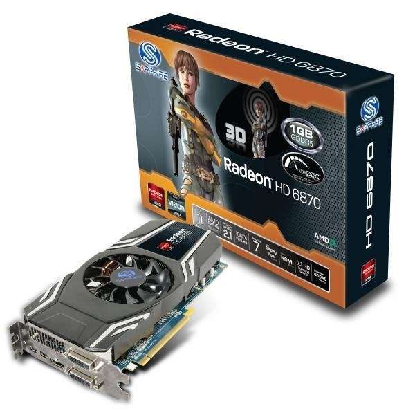 PCI-E AMD HD6870 1024MB DDR5, 256bit, 900/4200MHz, 2xDVI, DP, HDMI, Dual Slot V fotó, illusztráció : 111790920G