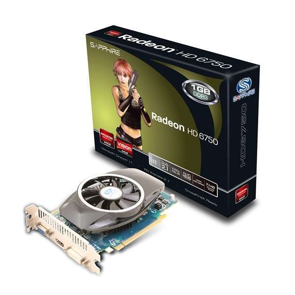 PCI-E AMD HD6750 1024MB DDR3, 128bit, 700/xxxxMHz, DVI, DP, HDMI, Dual Slot Ven fotó, illusztráció : 111861120G