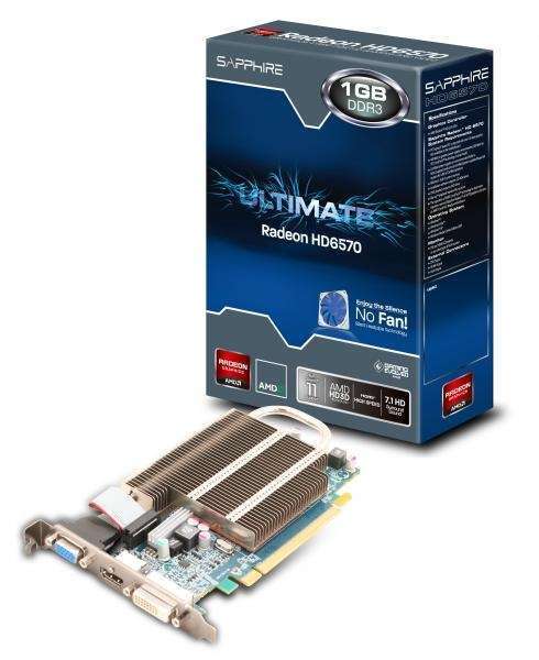 ULTIMATE HD6570 1G DDR3 PCI-E HDMI / DVI-D / VGA LITE AMD DDR3 1GB 128bit PCIe fotó, illusztráció : 11191-27-20G