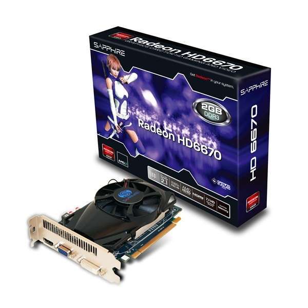 PCI-E AMD HD6670 2048MB DDR3, 128bit, 800/1600MHz, DVI, Dsub, HDMI, Dual Slot V fotó, illusztráció : 111921120G