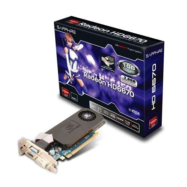 HD6670 1G GDDR5 PCI-E HDMI / DVI-D / DP AMD GDDR5 1GB 128bit low profile PCIe v fotó, illusztráció : 11192-18-20G