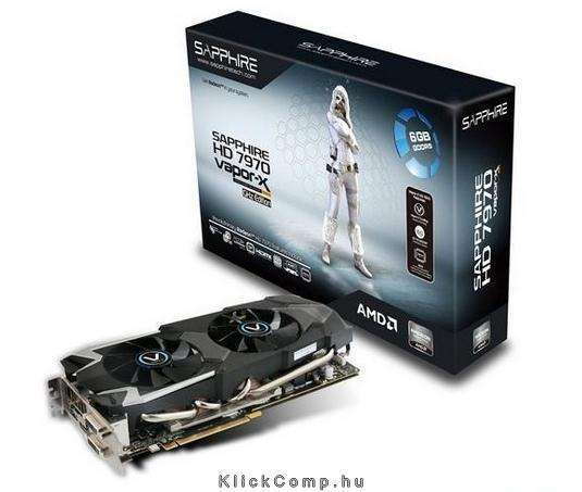 VAPOR-X HD7970 GHZ ed 6G GDDR5 PCI-E DL-DVI-I+SL-DVI-D / HDMI / DP FULL AMD GDD fotó, illusztráció : 11197-18-40G