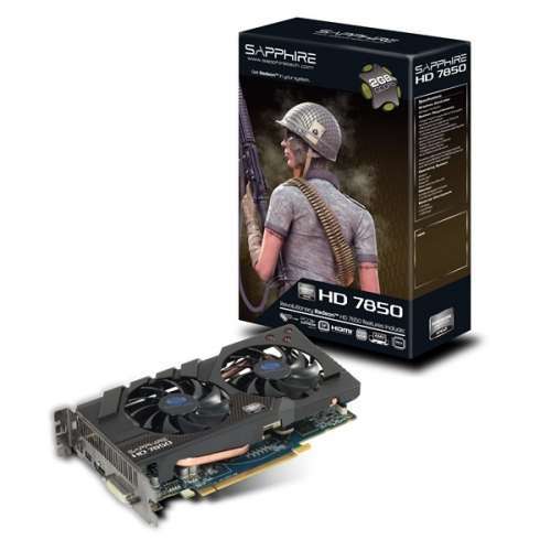 HD7850 2G GDDR5 PCI-E DVI-I / DVI-D / HDMI / DP LITE AMD GDDR5 2G 256bit PCIe v fotó, illusztráció : 11200-07-20G