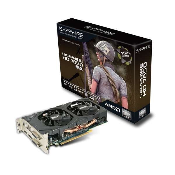 HD7850 1G GDDR5 PCI-E DVI-I / DVI-D / HDMI / DP lite AMD GDDR5 1G 256bit PCIe v fotó, illusztráció : 11200-16-20G