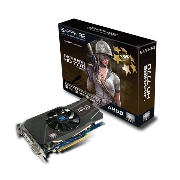 HD7770 GHZ EDITION OC 1G GDDR5 PCI-E HDMI / DVI-I / DUAL MINI DP LITE AMD GDDR5 fotó, illusztráció : 11201-02-20G
