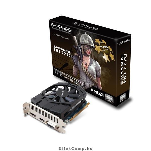 HD7770 1G GDDR5 PCI-E HDMI / DVI-I / DP LITE AMD GDDR5 1G 128bit PCIe videokárt fotó, illusztráció : 11201-25-20G
