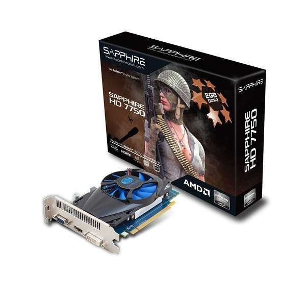 HD7750 2G DDR3 PCI-E HDMI / DVI-D / VGA LITE AMD DDR3 1G 128bit PCIe videokárty fotó, illusztráció : 11202-13-20G