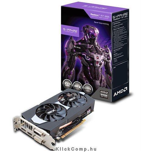 videokártya R7 265/DVI-I/DVI-D/HDMI/DP/ DUAL -X/LITE AMD 2GB GDDR5 256bit PCIe fotó, illusztráció : 11232-00-20G