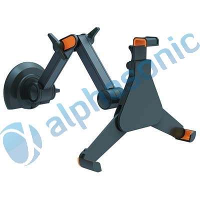 Tablet tartó univerzális iPad 1/2/3/4 8.9 ,10.4  fekete tapadókorongos - Már ne fotó, illusztráció : 11.01.3630-50