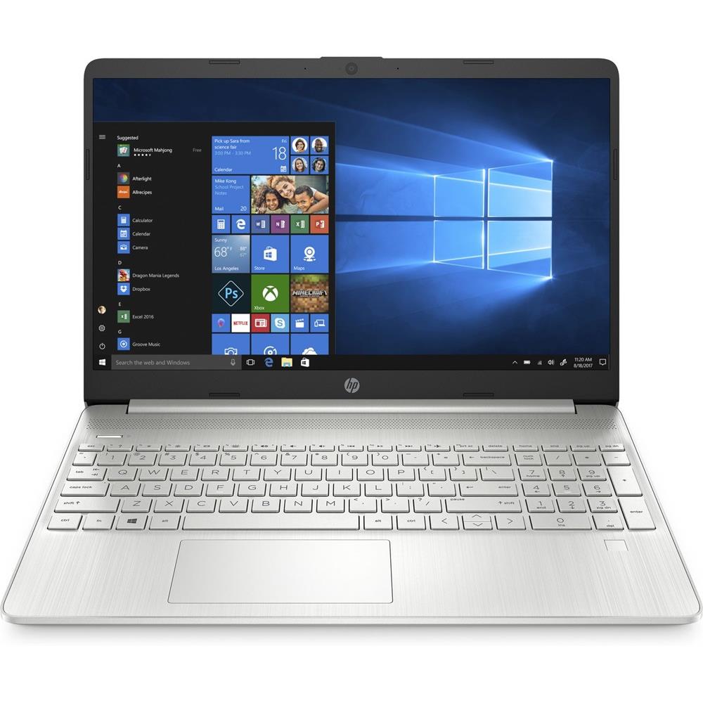 HP laptop 15,6  FHD R3-3250U 4GB 256GB Radeon DOS ezüst HP 15s-eq1000nh fotó, illusztráció : 1F7C2EA