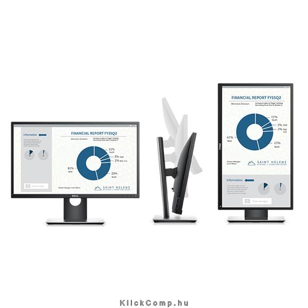 Monitor 23  FHD 1920x1080 HDMI DVI VGA Display Port USB DELL P2317H fotó, illusztráció : 210-AJEG