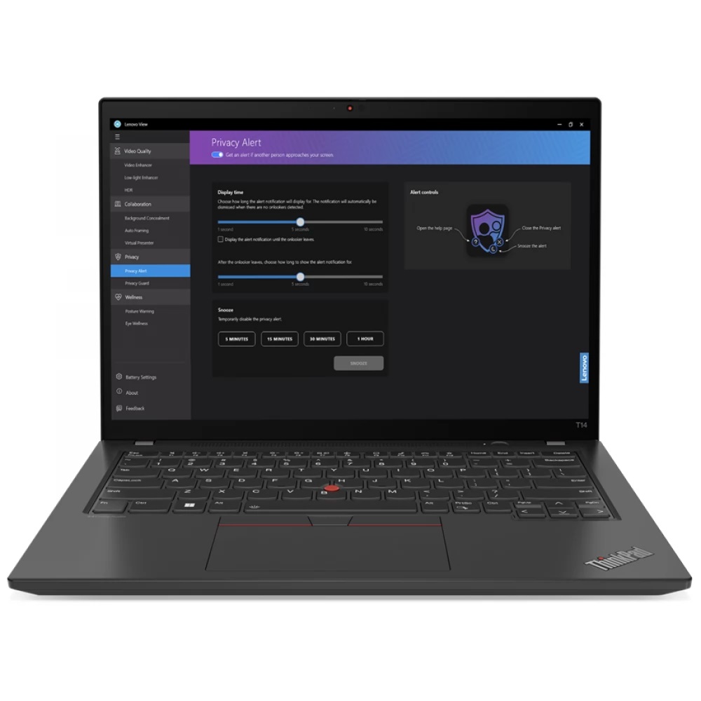 Lenovo ThinkPad laptop 14  WUXGA i7-1355U 32GB 1TB IrisXe W11Pro fekete Lenovo fotó, illusztráció : 21HD004YHV