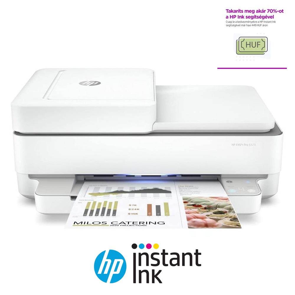 MFP tintasugaras A4 HP Envy Pro 6420E AiO multifunkciós Instant Ink ready nyomt fotó, illusztráció : 223R4B