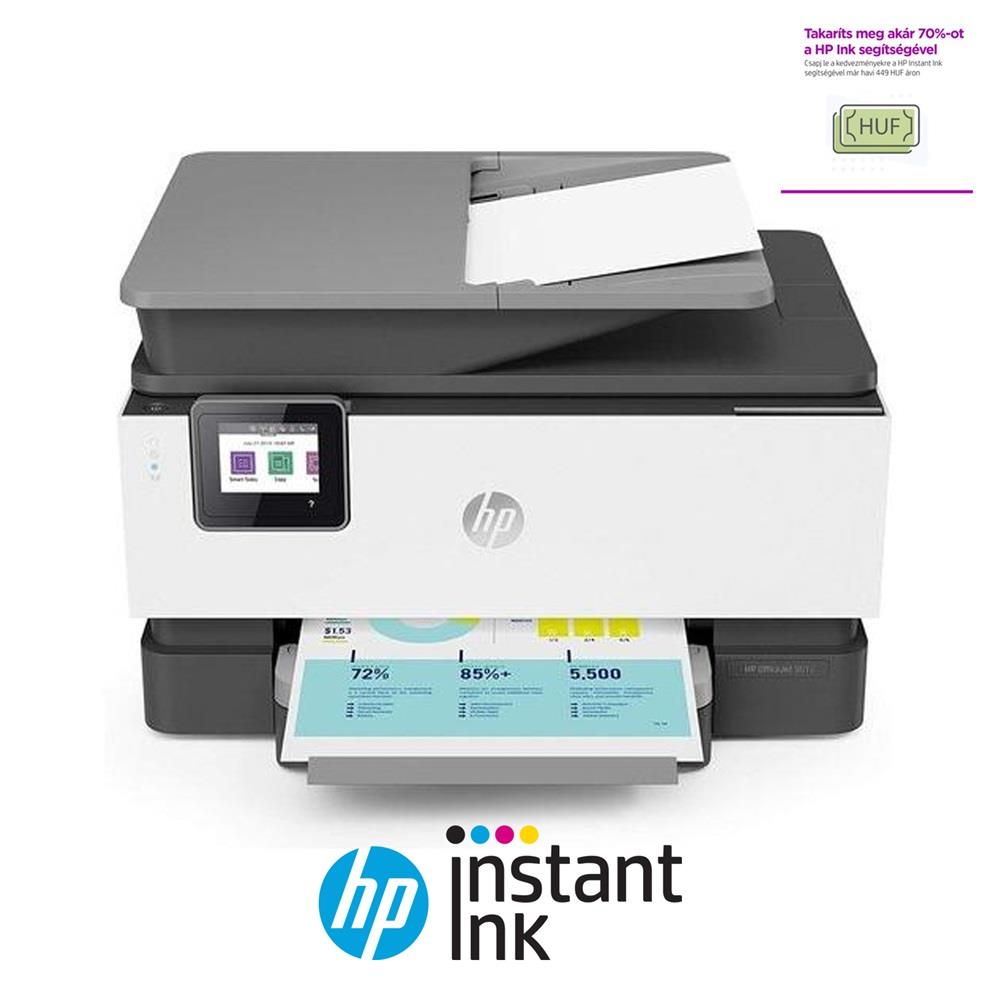 HP OfficeJet Pro 9012E All-in-One multifunkciós tintasugaras Instant Ink ready fotó, illusztráció : 22A55B