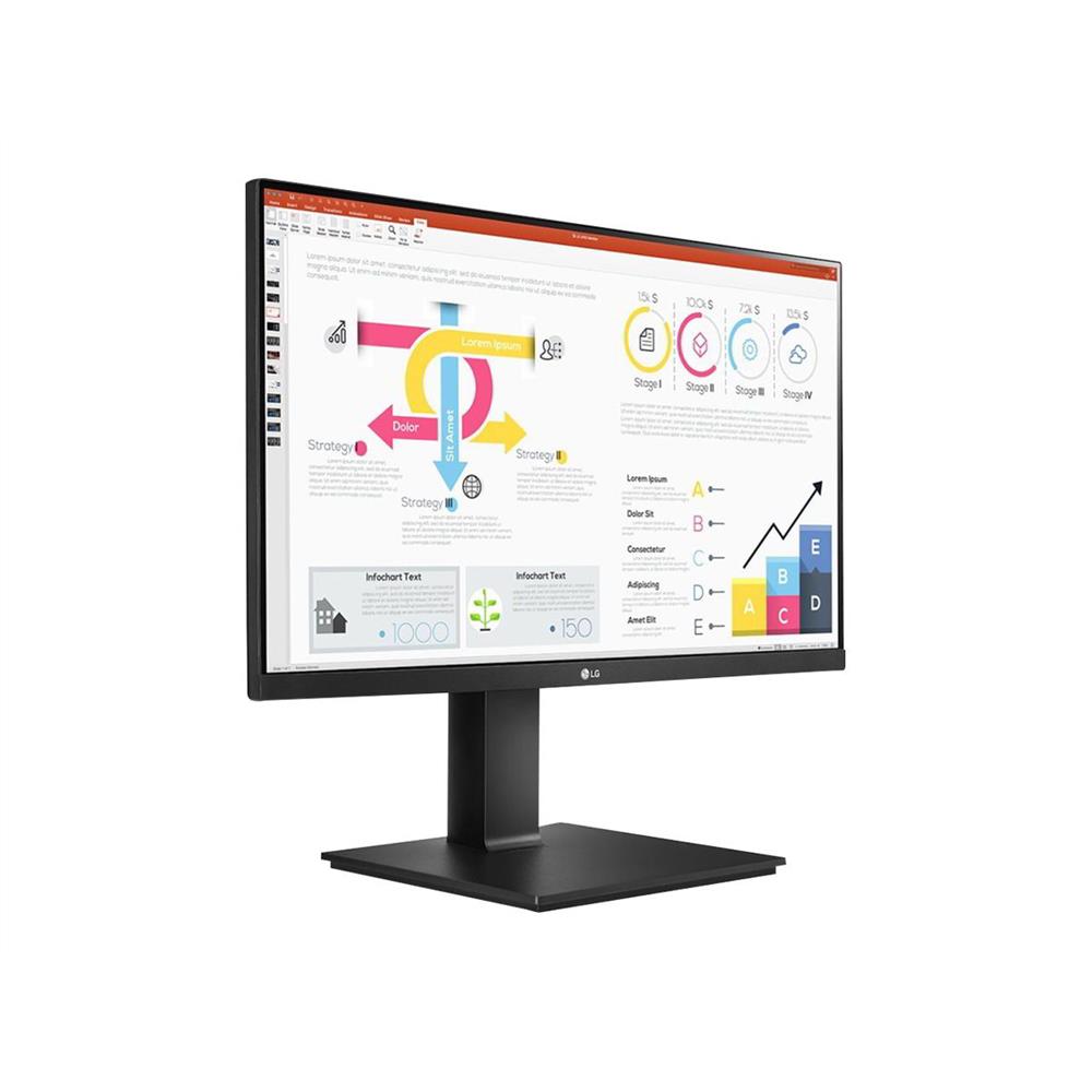 Monitor 24  2560x1440 IPS HDMI DP USB-C LG 24QP750P-B fotó, illusztráció : 24QP750P-B