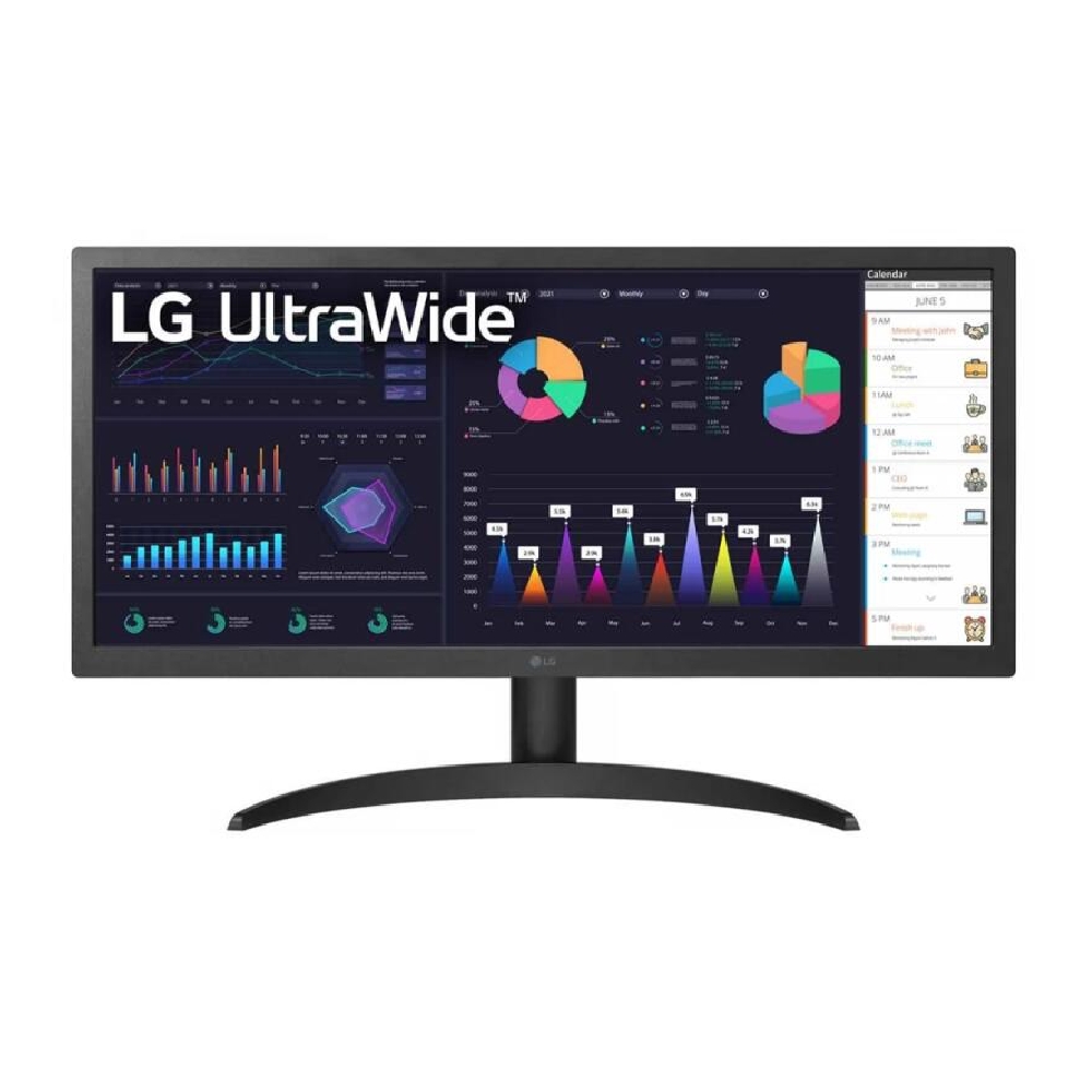 Monitor 26  2560x1080 IPS HDMI LG 26WQ500-B fotó, illusztráció : 26WQ500-B.AEU