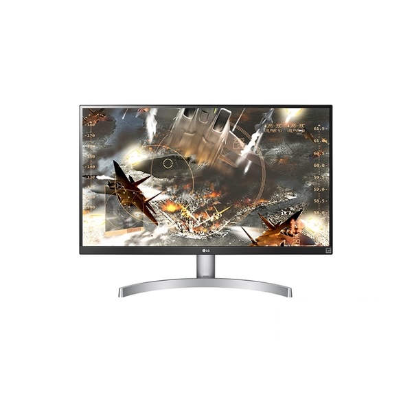 Monitor 27  4K 3840x2160 IPS HDMI DisplayPort LG 27UK600-W LED fehér fotó, illusztráció : 27UK600-W.AEU