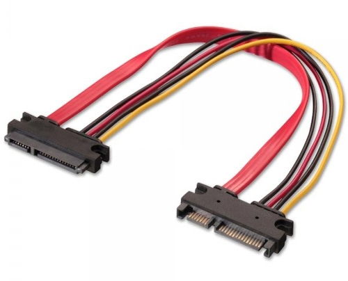 Kábel SATA Male to Female 7+15 Pin Serial ATA SATA Data power combo ex - Már ne fotó, illusztráció : 280773689037